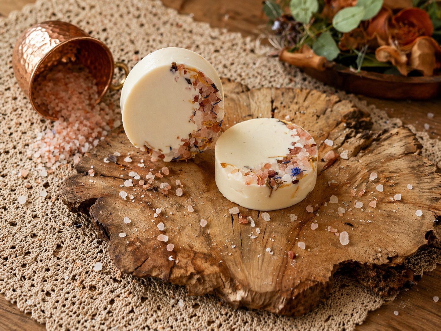 Sacred Bloom Mineral Tallow Soap | Calendula & Sea Salt Bar